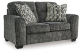 Lonoke Gunmetal Sofa, Loveseat and Oversized Chair from Ashley - Luna Furniture