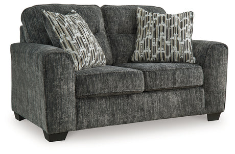 Lonoke Gunmetal Sofa, Loveseat and Oversized Chair from Ashley - Luna Furniture