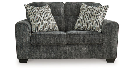 Lonoke Gunmetal 2 Loveseats and Chair from Ashley Furniture - Luna Furniture