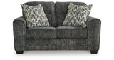 Lonoke Gunmetal 2 Loveseats, Oversized Chair and Ottoman from Ashley Furniture - Luna Furniture