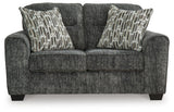 Lonoke Gunmetal Sofa, Loveseat and Oversized Chair from Ashley - Luna Furniture