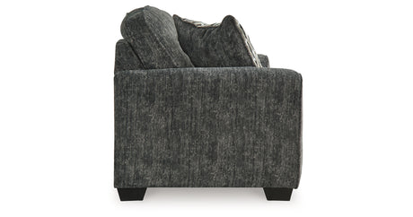 Lonoke Gunmetal Loveseat from Ashley Furniture - Luna Furniture