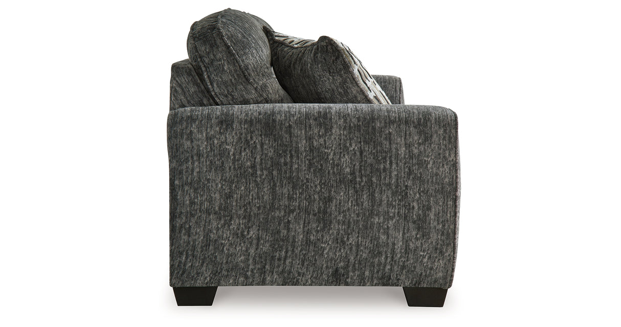 Lonoke Gunmetal Sofa and Oversized Chair from Ashley Furniture - Luna Furniture