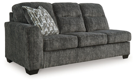 Lonoke Gunmetal 2-Piece Sectional with Ottoman from Ashley - Luna Furniture