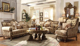 HD-506 Metallic Antique Gold/Perfect Brown 3-Piece Living Room Set from Homey Design - Luna Furniture