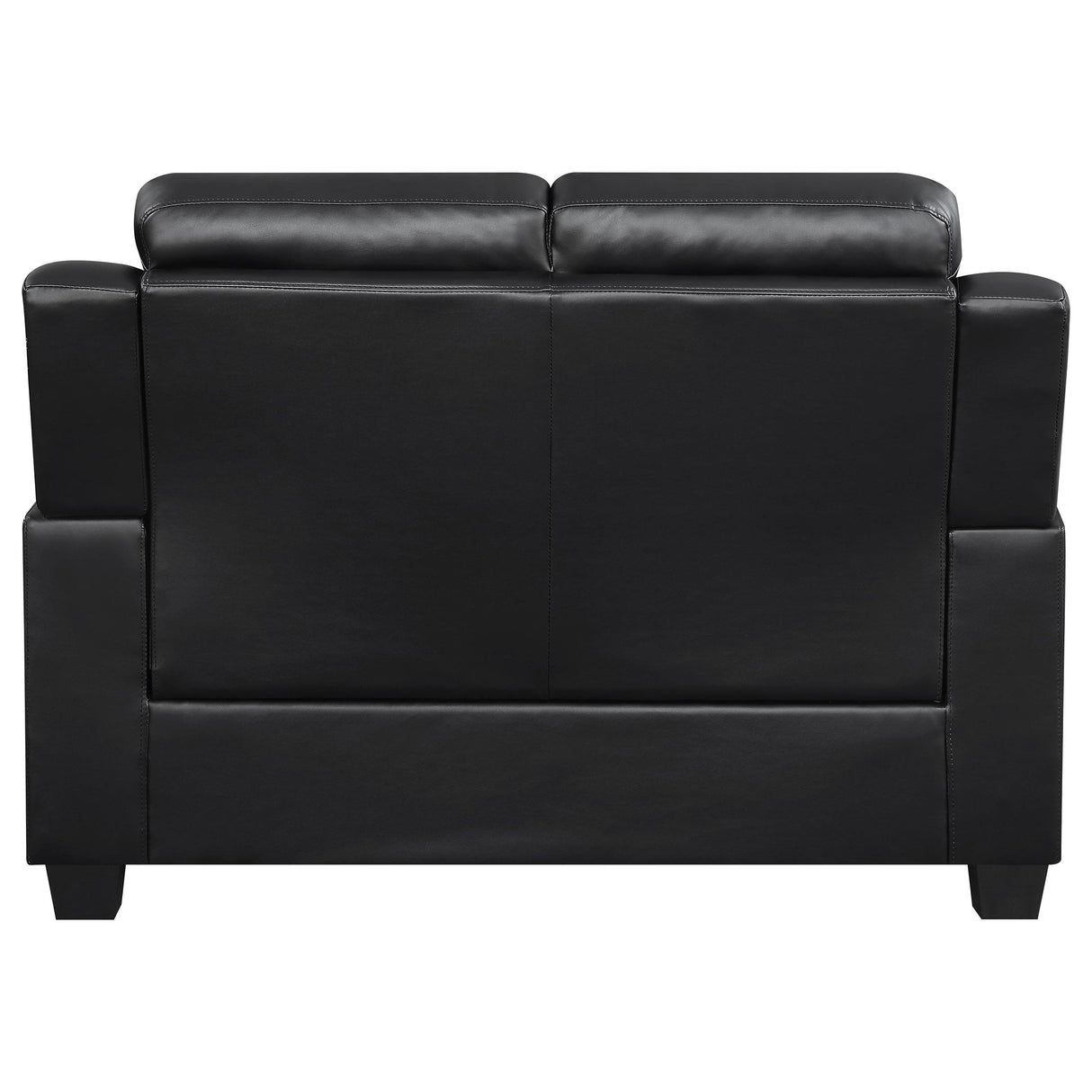 Finley Black Upholstered Pillow Top Arm Living Room Set from Coaster - Luna Furniture