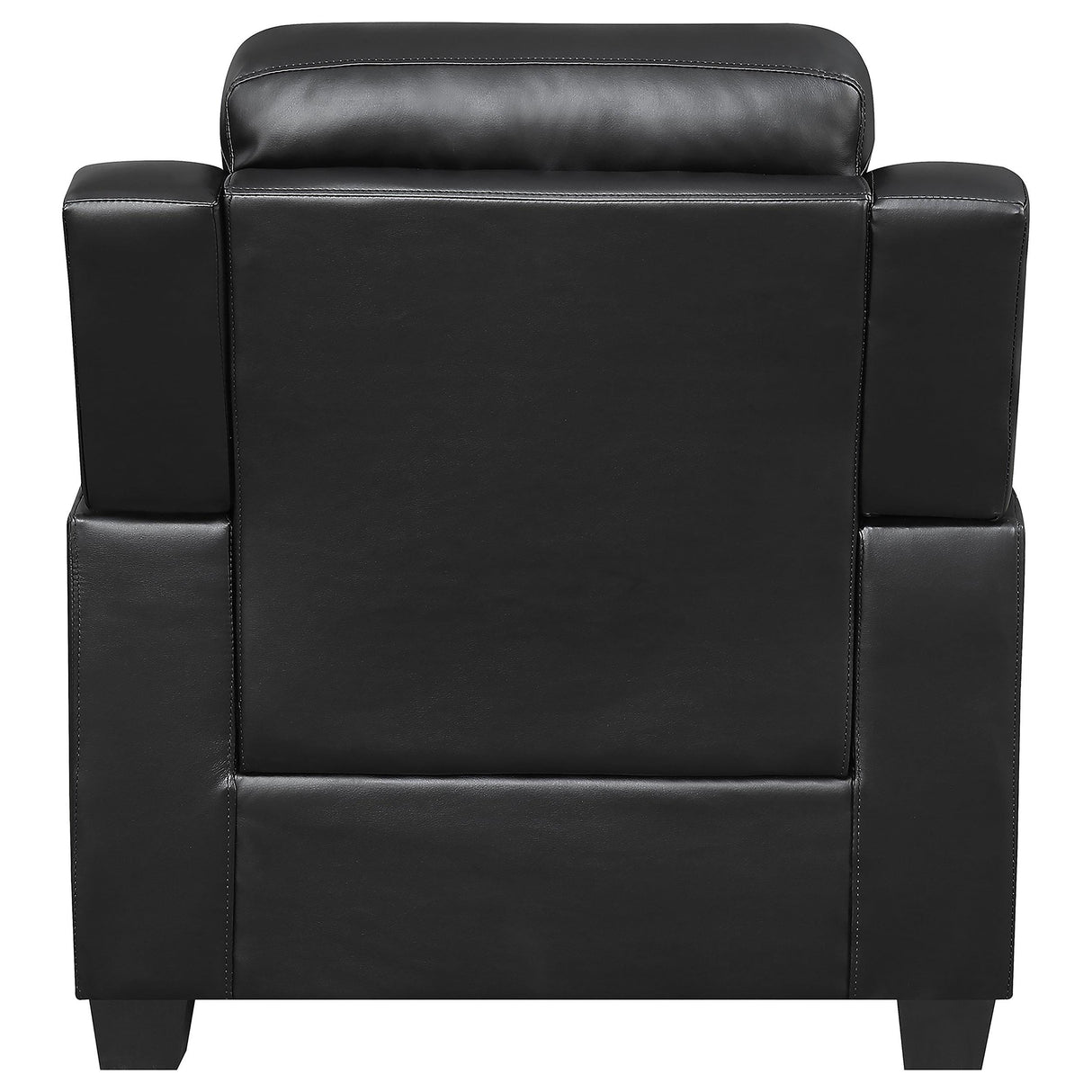 Finley Black Upholstered Pillow Top Arm Living Room Set from Coaster - Luna Furniture