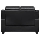 Finley Black Tufted Upholstered Loveseat from Coaster - Luna Furniture