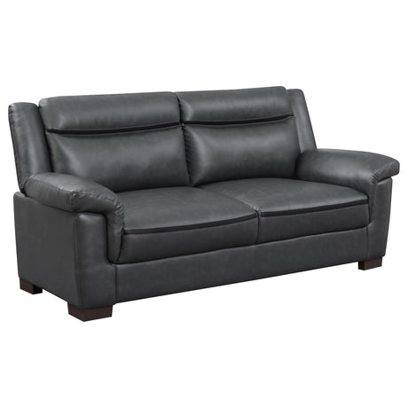 Arabella Gray Pillow Top Upholstered Sofa from Coaster - Luna Furniture