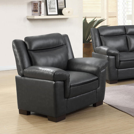 Arabella Gray Pillow Top Upholstered Chair from Coaster - Luna Furniture