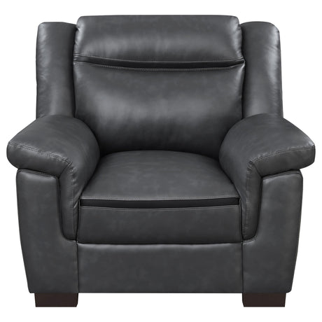 Arabella Gray Pillow Top Upholstered Chair from Coaster - Luna Furniture