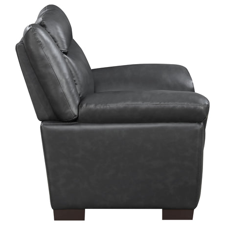 Arabella Gray Pillow Top Upholstered Chair from Coaster - Luna Furniture