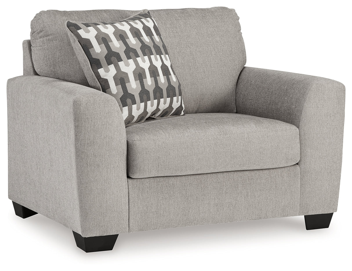 Avenal Park Sofa, Loveseat, Chair and Ottoman in Flannel from Ashley - Luna Furniture