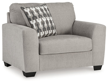 Avenal Park Sofa, Loveseat, Chair and Ottoman in Flannel from Ashley - Luna Furniture