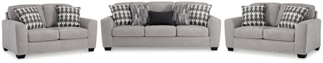 Avenal Park Flannel Sofa and 2 Loveseats from Ashley - Luna Furniture