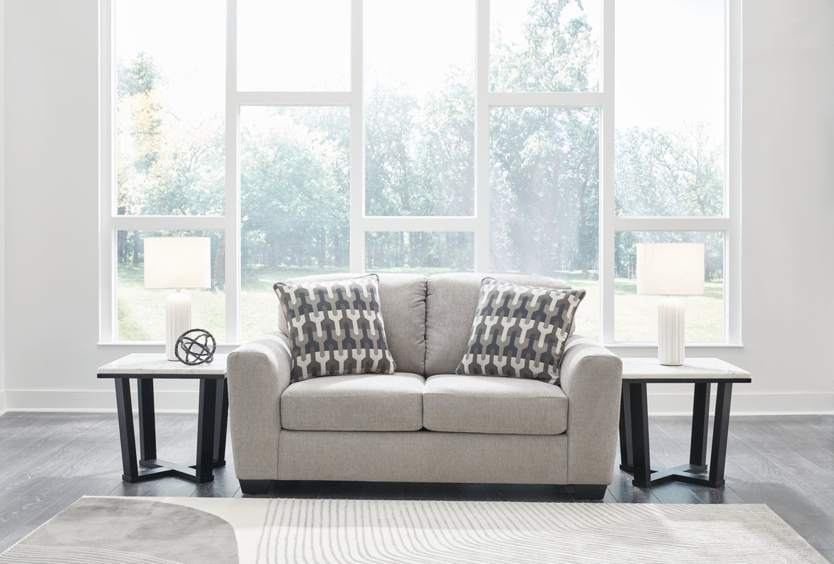 Avenal Park Sofa, Loveseat, Chair and Ottoman in Flannel from Ashley - Luna Furniture