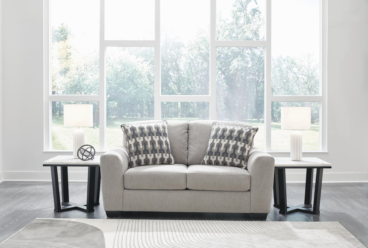 Avenal Park Sofa, Loveseat, Chair and Ottoman in Flannel from Ashley - Luna Furniture