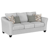 Salizar Sand Upholstered 2-Piece Track Arm Fabric Sofa Set from Coaster - Luna Furniture