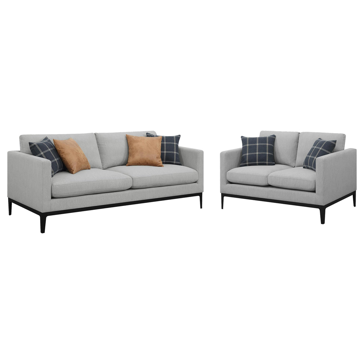 Apperson Gray 2-Piece Living Room Set from Coaster - Luna Furniture