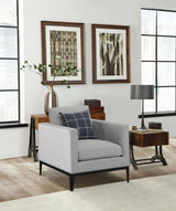 Apperson Light Gray Cushioned Back Arm Chair from Coaster - Luna Furniture