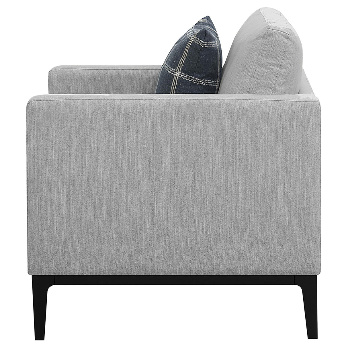 Apperson Light Gray Cushioned Back Arm Chair from Coaster - Luna Furniture