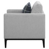 Apperson Light Gray Cushioned Back Arm Chair from Coaster - Luna Furniture