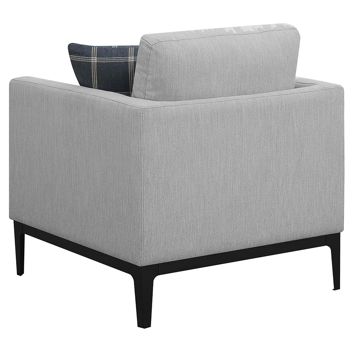 Apperson Light Gray Cushioned Back Arm Chair from Coaster - Luna Furniture