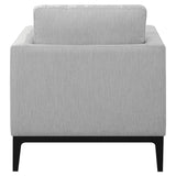 Apperson Light Gray Cushioned Back Arm Chair from Coaster - Luna Furniture