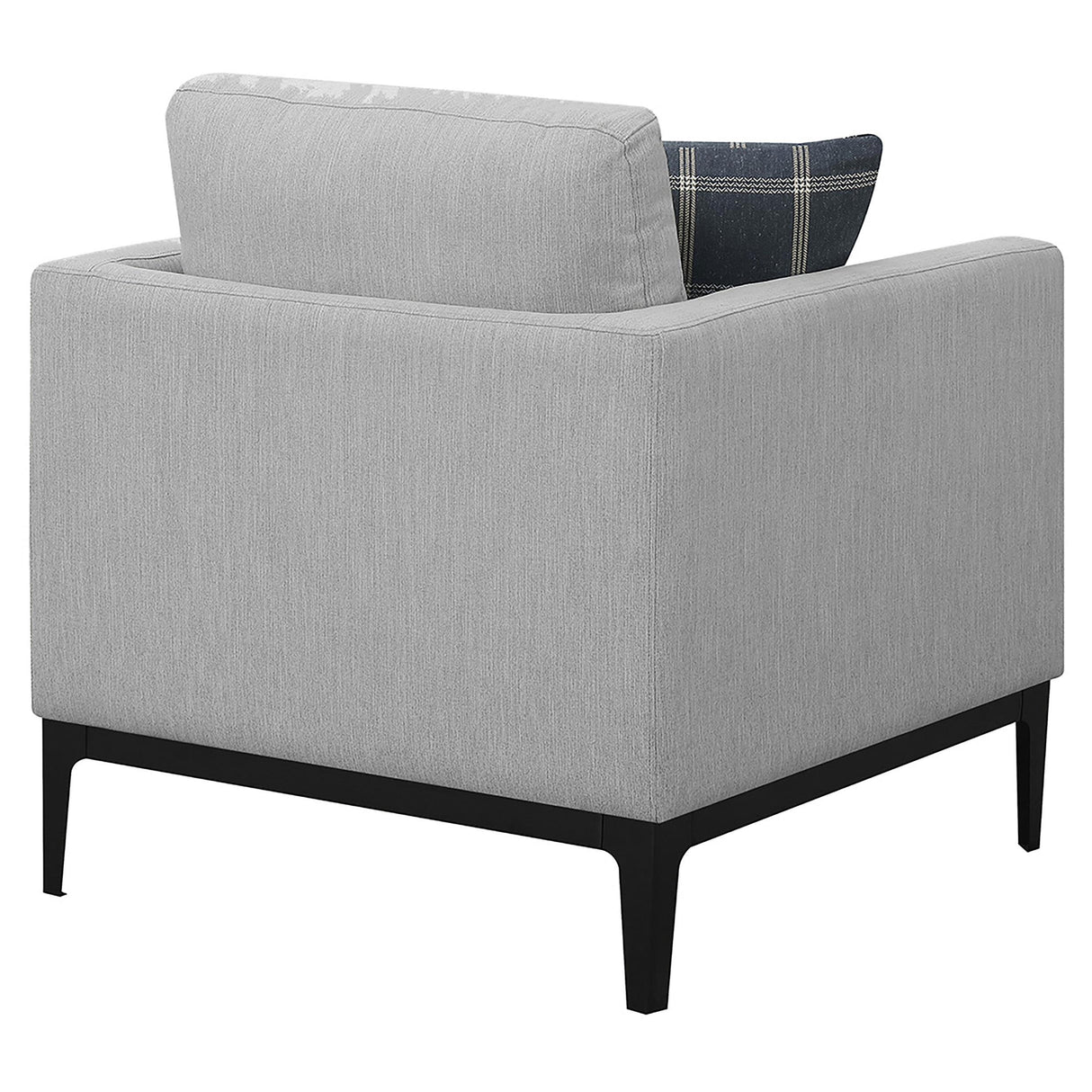 Apperson Light Gray Cushioned Back Arm Chair from Coaster - Luna Furniture