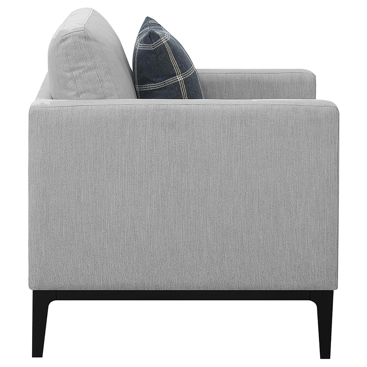 Apperson Light Gray Cushioned Back Arm Chair from Coaster - Luna Furniture