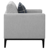 Apperson Light Gray Cushioned Back Arm Chair from Coaster - Luna Furniture
