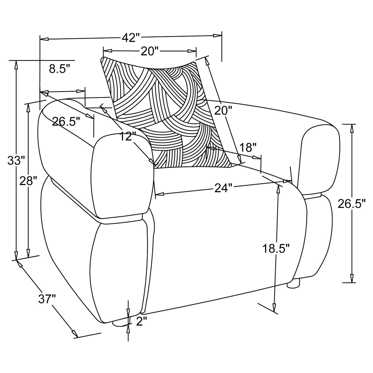 Jeanette Beige 3-Piece Fabric Upholstered Round Arm Living Room Set from Coaster - Luna Furniture