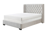 Daphne Oat Tweed Upholstered King Bed