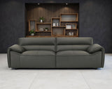 Buxton Graphite Top Grain Leather Upholstered Sofa from Coaster - Luna Furniture