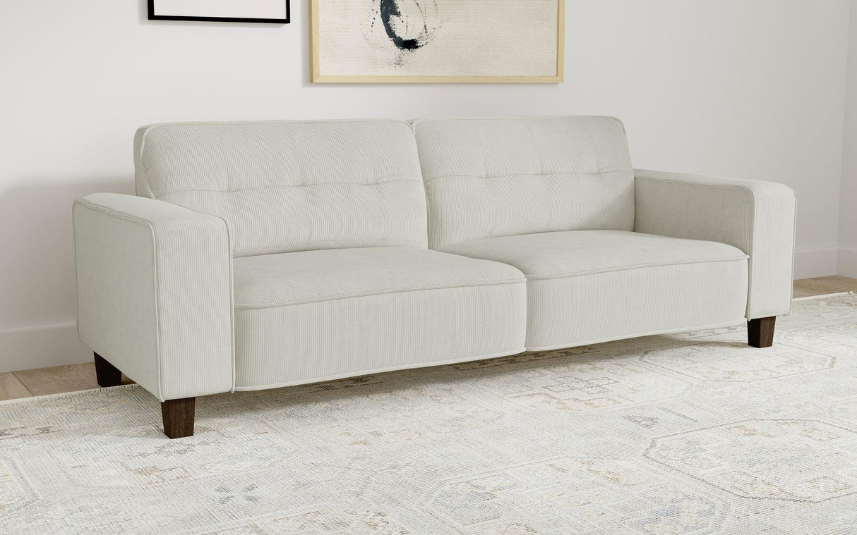 Deerhurst Beige Upholstered Tufted Track Arm Sofa from Coaster - Luna Furniture