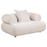 Eskola Ivory 2-Piece Chenille Sofa and Accent Chair Set