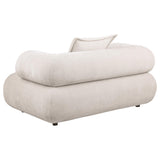 Eskola Ivory 2-Piece Chenille Sofa and Accent Chair Set