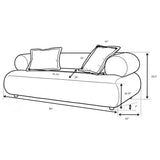Eskola Ivory 2-Piece Chenille Sofa and Accent Chair Set from Coaster - Luna Furniture