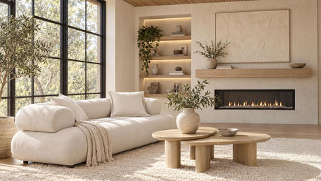 Eskola Ivory Chenille Sofa with Rounded Shelter Arms from Coaster - Luna Furniture