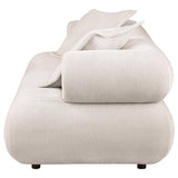 Eskola Ivory Chenille Sofa with Rounded Shelter Arms from Coaster - Luna Furniture