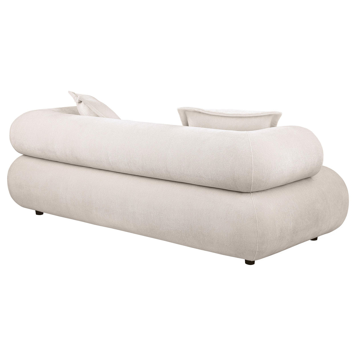 Eskola Ivory Chenille Sofa with Rounded Shelter Arms from Coaster - Luna Furniture