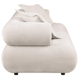Eskola Ivory Chenille Sofa with Rounded Shelter Arms from Coaster - Luna Furniture