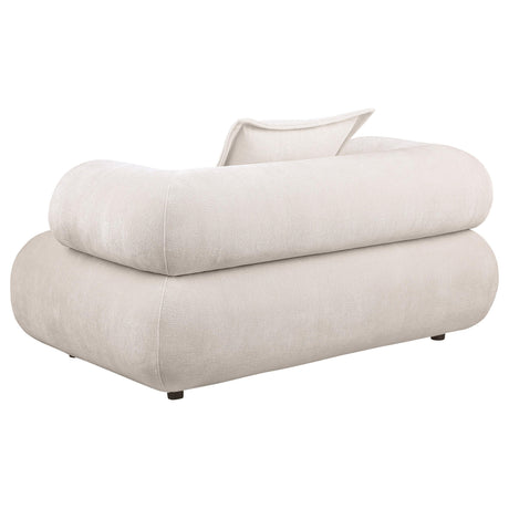 Eskola Ivory Chenille Accent Chair with Rounded Shelter Arms from Coaster - Luna Furniture