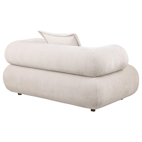 Eskola Ivory Chenille Accent Chair with Rounded Shelter Arms from Coaster - Luna Furniture