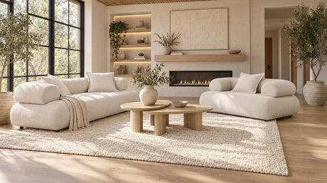 Eskola Ivory Chenille Accent Chair with Rounded Shelter Arms from Coaster - Luna Furniture