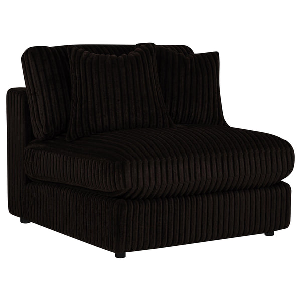 Blaine Chocolate Brown Upholstered Armless Chair