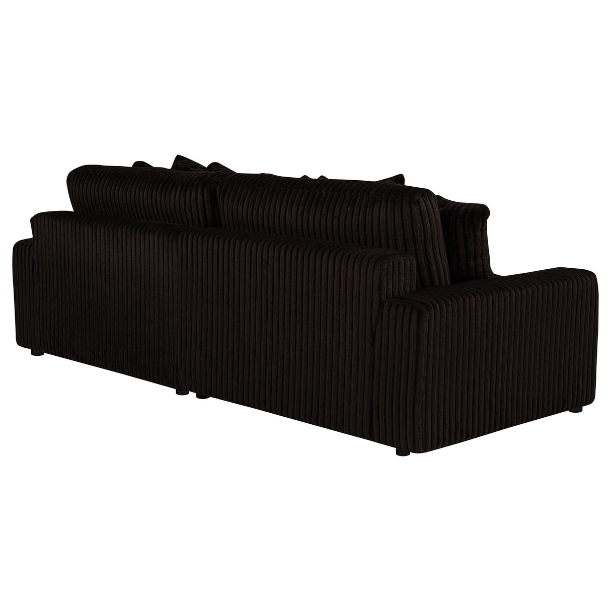 Blaine Chocolate Brown Upholstered Reversible Chaise Sectional Sofa from Coaster - Luna Furniture