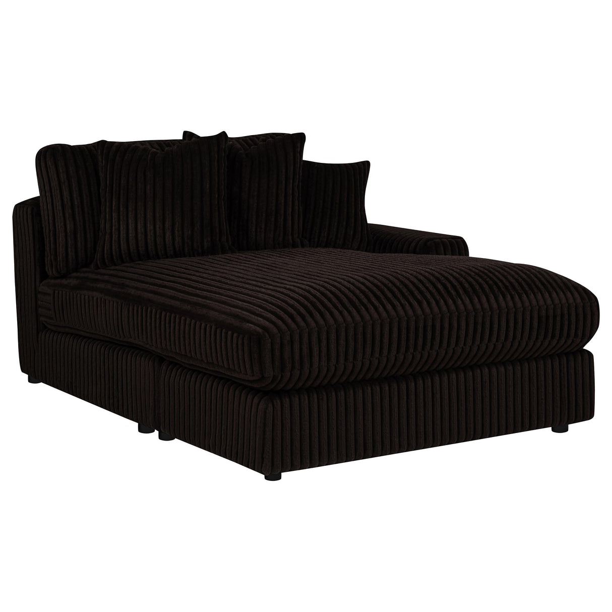 Blaine Chocolate Brown Upholstered Reversible Chaise Sectional Sofa from Coaster - Luna Furniture