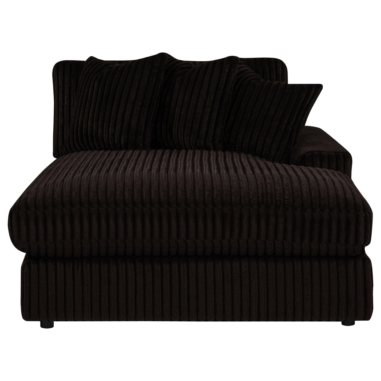 Blaine Chocolate Brown Upholstered Reversible Chaise Sectional Sofa from Coaster - Luna Furniture