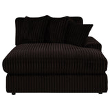 Blaine Chocolate Brown Upholstered Reversible Chaise Sectional Sofa from Coaster - Luna Furniture